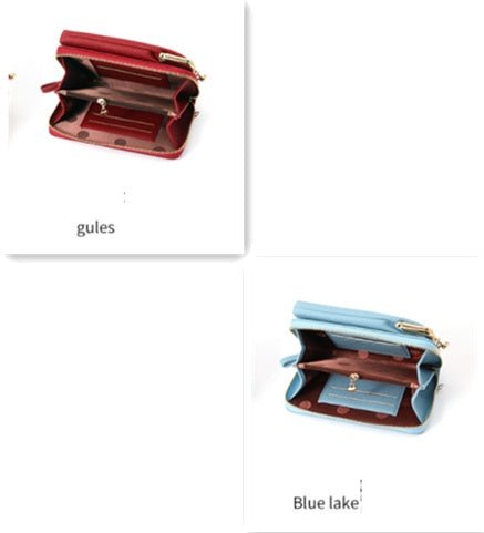 Fashion Lychee Pattern Solid Color Diagonal Shoulder Bag - BestSalesPrice