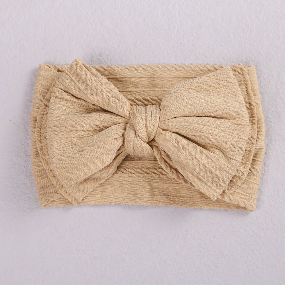 Girls' Double - Layer Bow Hair Band – Jacquard Nylon Headband - BestSalesPrice, LLC