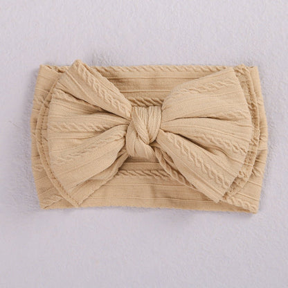 Girls' Double - Layer Bow Hair Band – Jacquard Nylon Headband - BestSalesPrice, LLC