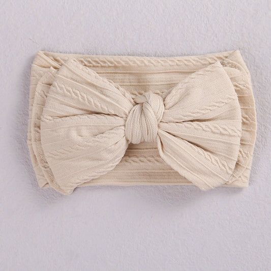 Girls' Double - Layer Bow Hair Band – Jacquard Nylon Headband - BestSalesPrice, LLC