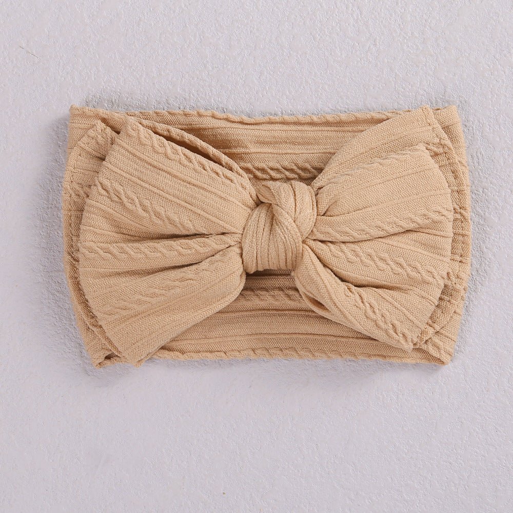 Girls' Double - Layer Bow Hair Band – Jacquard Nylon Headband - BestSalesPrice, LLC