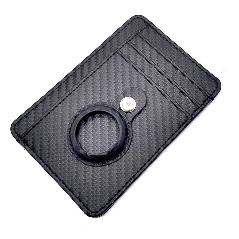 RFID Wallet for Men – Slim Leather Card Holder with AirTag Slot, Mini Bifold Purse in Black, Coffee, Blue, or Gray - BestSalesPrice