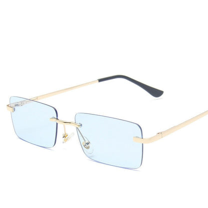 Women's Rimless Square Sunglasses – UV Protection Trendy Frames - BestSalesPrice, LLC