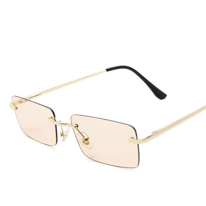 Women's Rimless Square Sunglasses – UV Protection Trendy Frames - BestSalesPrice, LLC