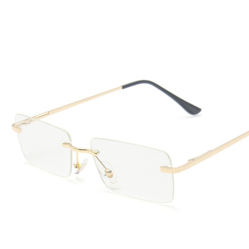 Women's Rimless Square Sunglasses – UV Protection Trendy Frames - BestSalesPrice, LLC
