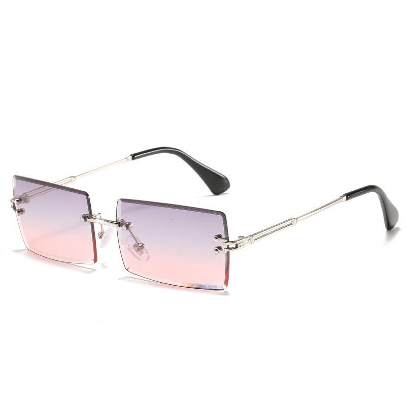 Women's Rimless Square Sunglasses – UV Protection Trendy Frames - BestSalesPrice, LLC