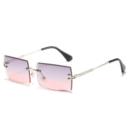 Women's Rimless Square Sunglasses – UV Protection Trendy Frames - BestSalesPrice, LLC