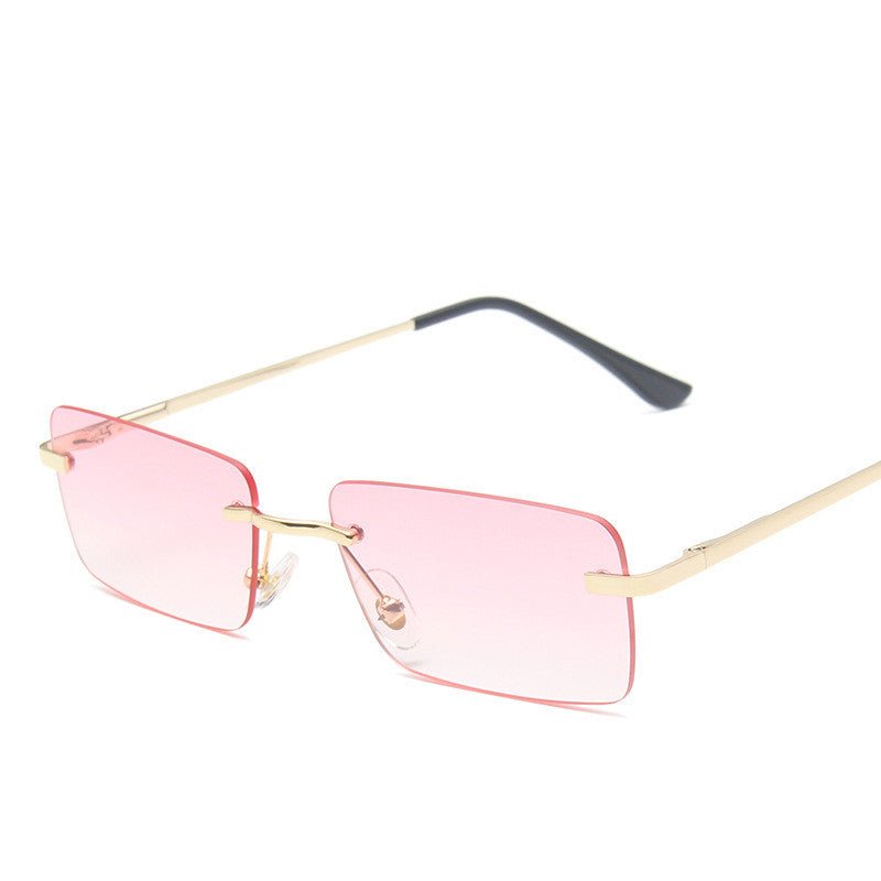 Women's Rimless Square Sunglasses – UV Protection Trendy Frames - BestSalesPrice, LLC