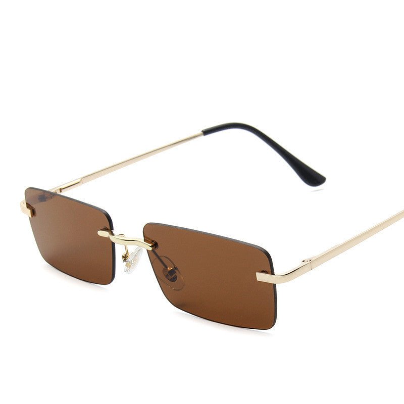 Women's Rimless Square Sunglasses – UV Protection Trendy Frames - BestSalesPrice, LLC