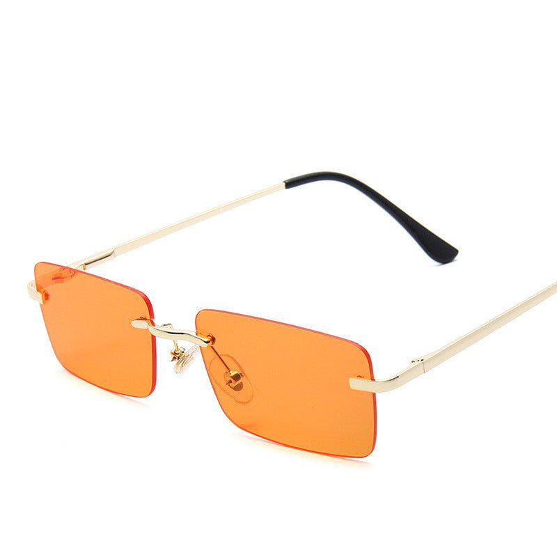 Women's Rimless Square Sunglasses – UV Protection Trendy Frames - BestSalesPrice, LLC