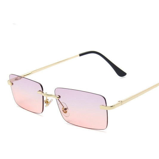 Women's Rimless Square Sunglasses – UV Protection Trendy Frames - BestSalesPrice, LLC
