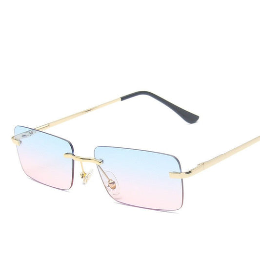 Women's Rimless Square Sunglasses – UV Protection Trendy Frames - BestSalesPrice, LLC